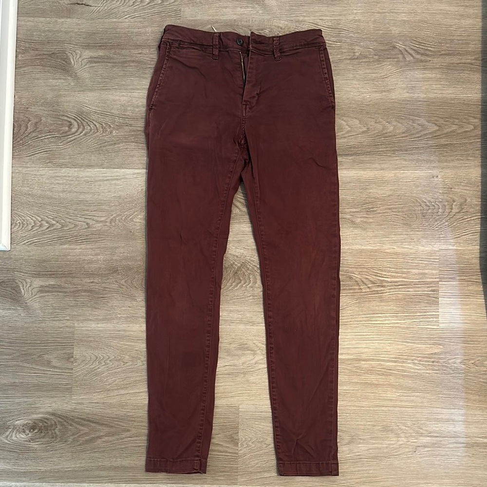 American Eagle Outfitters Maroon Chinos